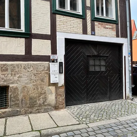 Appartamento Kaufmannshof Mit Fachwerkcharme Quedlinburg Esterno foto
